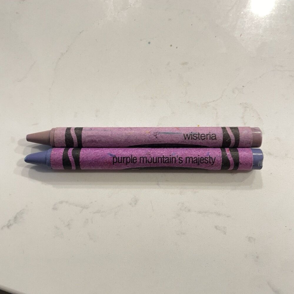 Crayola Crayons Discontinued Vintage Binney Smith x2 Purple Mountain’s Majesty